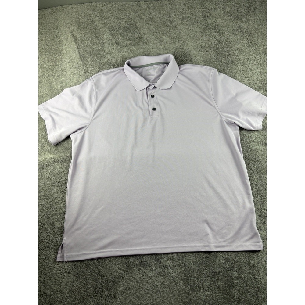 Reebok Golf Polo‎ Shirt Mens 3XL Pink Polyester Short Sleeve Pullover